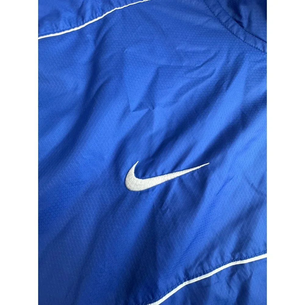 Nike Tampa Bay Lightning Mens XXL Half Zip Windbreaker Blue NHL Pullover Jacket‎